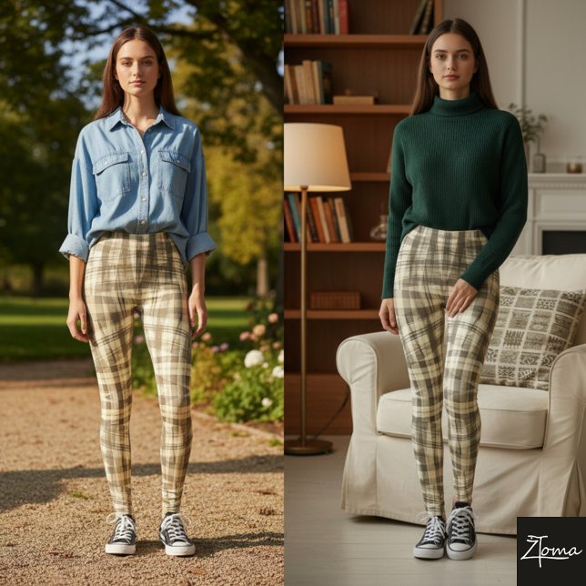 plaid chic leggings (Creator Uploaded)