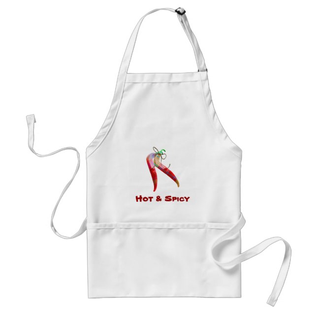 Plaid Chilli Peppers Apron (Front)