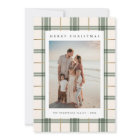 Plaid Christmas Card with Photo
