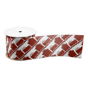 Plaid Christmas Gifts Satin Ribbon