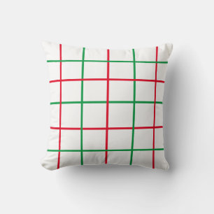 Plaid Christmas "Joy!" Cushion