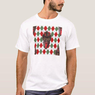 plaid christmas krampus T-Shirt