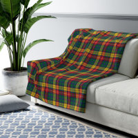 Plaid Clan Buchanan Tartan Red Yellow Green Check