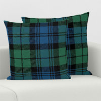 Plaid Clan Campbell Tartan Green Blue Black Check