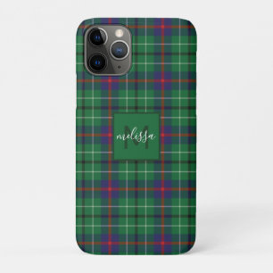 Plaid Clan Duncan Tartan Personalised Monogram Case-Mate iPhone Case