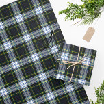 Plaid Clan Gordon Rustic Holiday Tartan Wrapping Paper<br><div class="desc">Classic tartan clan Gordon plaid green white check to make your gifts a complete package for all occasions</div>