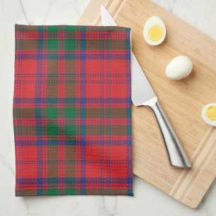 Plaid Clan Grant Red Blue Green Check Tartan Tea Towel