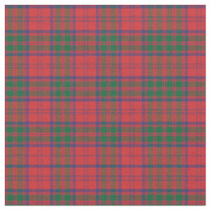 Plaid Clan Grant Tartan Green Red Blue Check Fabric