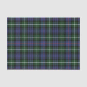 Plaid Clan MacKenzie Green Purple Check Tartan Tissue Paper
