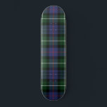 Plaid Clan MacKenzie Purple Green Check Tartan Skateboard<br><div class="desc">Add a classic and traditional touch with this plaid Clan MacKenzie tartan green purple black check skateboard. Makes a great gift or as a treat to yourself. Match it with your latest decor this season. Contact the designer anytime if you'd like this design modified or added to a different product....</div>