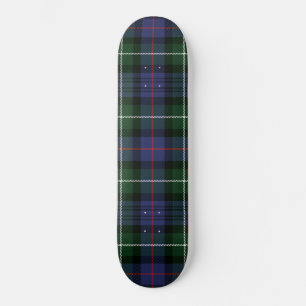 Plaid Clan MacKenzie Purple Green Check Tartan Skateboard