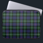 Plaid Clan MacKenzie Purple Green Grey Tartan Laptop Sleeve<br><div class="desc">Classic Clan MacKenzie tartan green, purple, and dark grey check design laptop sleeve for anyone who loves classic and elegant cover for their treasured accessories. Perfect gift for family, dad, husband or other special gift giving occasions to give their laptop somewhere comfy to lay down. These laptop sleeves are available...</div>