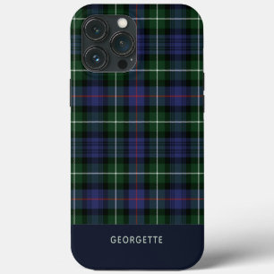 Plaid Clan MacKenzie Purple Tartan Personalised iPhone 13 Pro Max Case