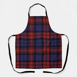 Plaid Clan MacLachlan Purple Black Check Tartan Apron