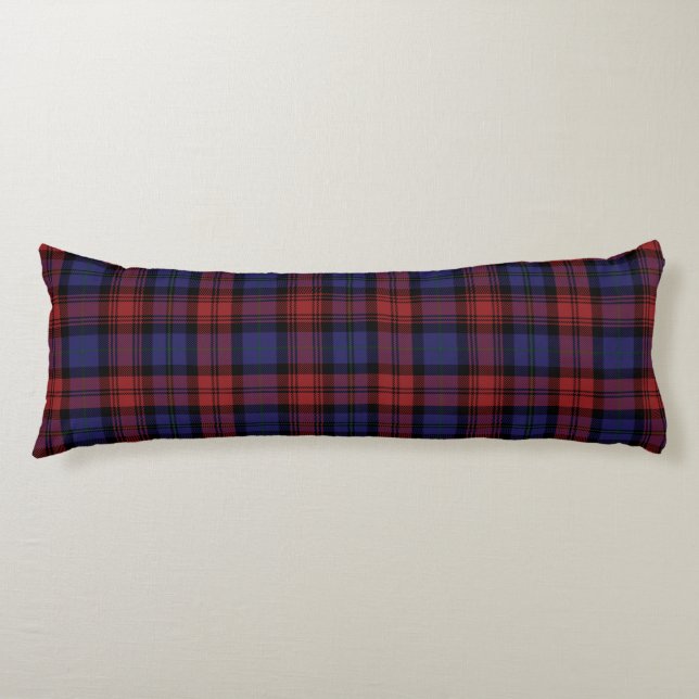 Plaid Clan MacLachlan Purple Red Check Tartan Body Cushion (Front)