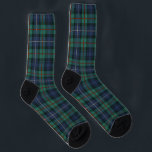 Plaid Clan Robertson Green Purple Check Tartan Socks<br><div class="desc">Up your accessories game with this plaid Clan Roberson tartan green purple check socks,  treat yourself,  or match it with your favourite or new outfit. Contact the designer anytime if you'd like this design modified or added to a different product.</div>