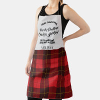 Plaid Clan Wallace Red Gold Chequered Tartan