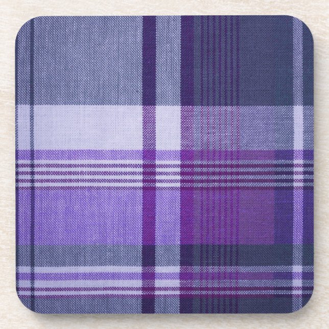 Plaid Cork Coaster (Front)
