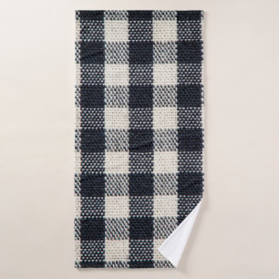 Plaid cotton fabric texture background. bath towel