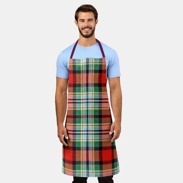 Plaid Dundee Clan Old Ancient Tartan Pattern  Apron (Worn)