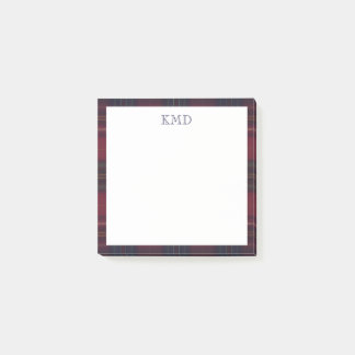 Plaid Elegant Post-It Notes