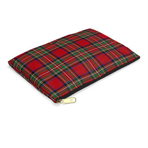 Plaid Elegant Rustic Clan Stewart Tartan Accessory Pouch