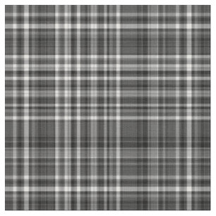 Plaid Fabric-Black and White 10 Fabric