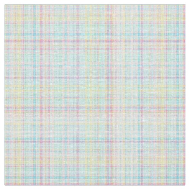 Plaid Fabric-Pastel Baby Blends 02 Fabric (Close Up)