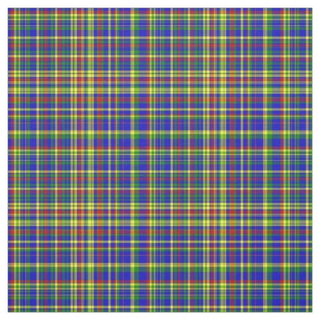 Plaid Fabric-Primary Colours 43 Fabric (Swatch)