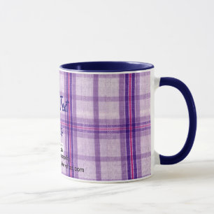 Plaid Fabric, Your Text Here Mug
