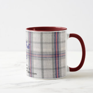 Plaid Fabric, Your Text Here Mug