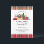 Plaid Favourite Things Christmas Holidays Invitation<br><div class="desc">Plaid Favourite Things Christmas Holidays Party Invitation that you can easily customise for your Holidays family and friends get together. Easily repurpose this invitation for other holiday events by clicking the "Customise this" button nested under the "Personalise" link. For additional assistance, please reach out by clicking the "speech bubble" button...</div>