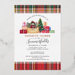 Plaid Favourite Things Christmas Rustic<br><div class="desc">Plaid Favourite Things Christmas Holidays Party Invitation that you can easily customise for your Holidays family and friends get together. Easily repurpose this invitation for other holiday events by clicking the "Customise this" button nested under the "Personalise" link. For additional assistance, please reach out by clicking the "speech bubble" button...</div>