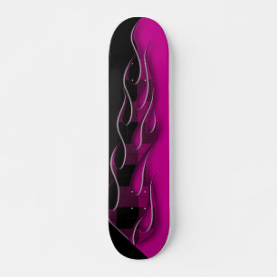 Plaid Flames Skateboard