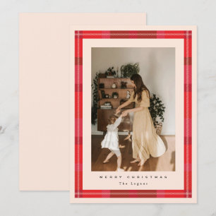 Plaid Frame Holiday Card