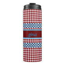 Plaid Gingham Personalised