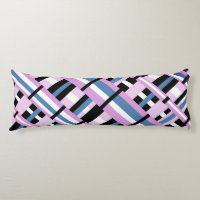 Plaid in Slate Blue, Orchid, Black & White