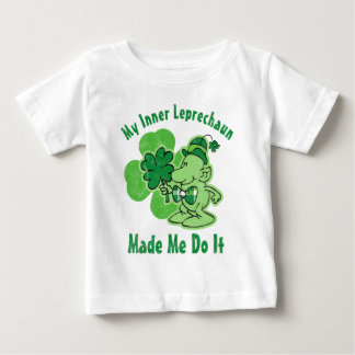 Plaid Inner Leprechaun Baby T-Shirt