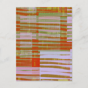 Plaid-ish Postcard