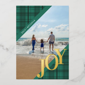 Plaid JOY Diagonal Turquoise Real