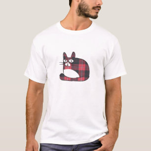 Plaid Kitty Cat T-Shirt