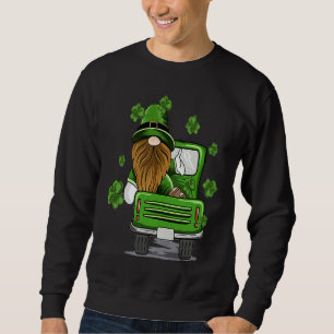 Plaid Leprechaun Monster Truck St Patrick's Day Lu Sweatshirt