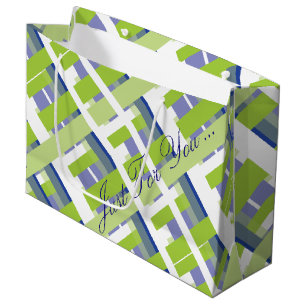 Plaid Lime Gift Bag