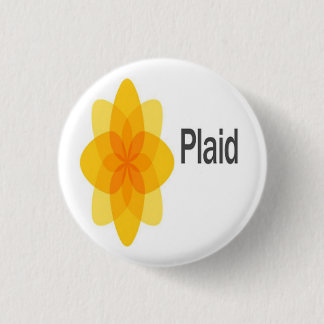 Plaid Logo 3 Cm Round Badge