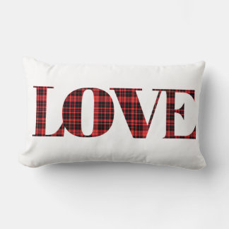 Plaid LOVE Pillow