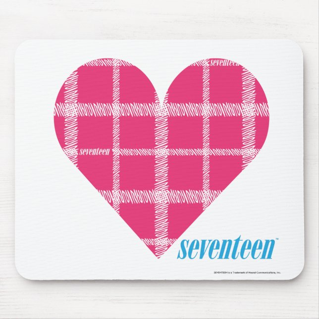 Plaid Magenta 2 Mouse Pad (Front)