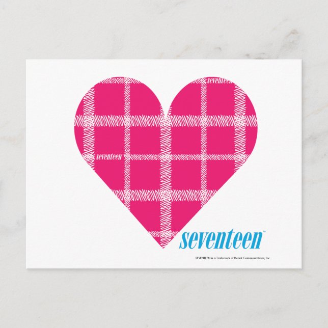 Plaid Magenta 2 Postcard (Front)