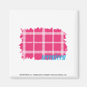 Plaid Magenta 4 Magnet