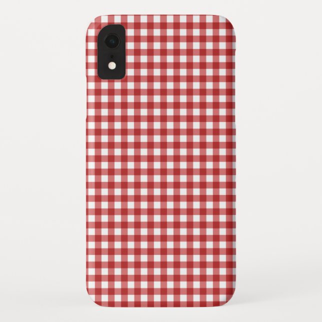 Plaid Minimalist Christmas Case-Mate iPhone Case (Back)