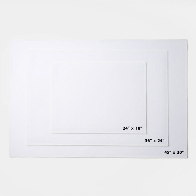 Plaid Minimalist Christmas Doormat (Scale)